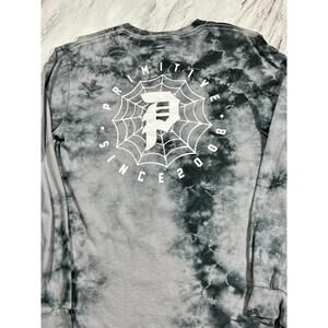 Primitive Skateboarding Tie Dye Spider Web Long Sleeve Shirt Size S #9